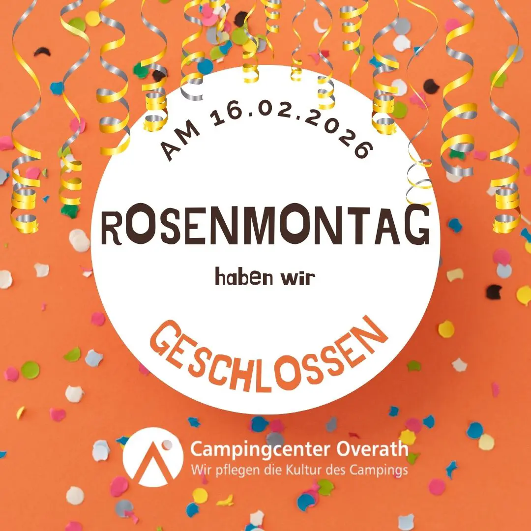 Am 16.2.2026 - Rosenmontag - haben wir geschlossen